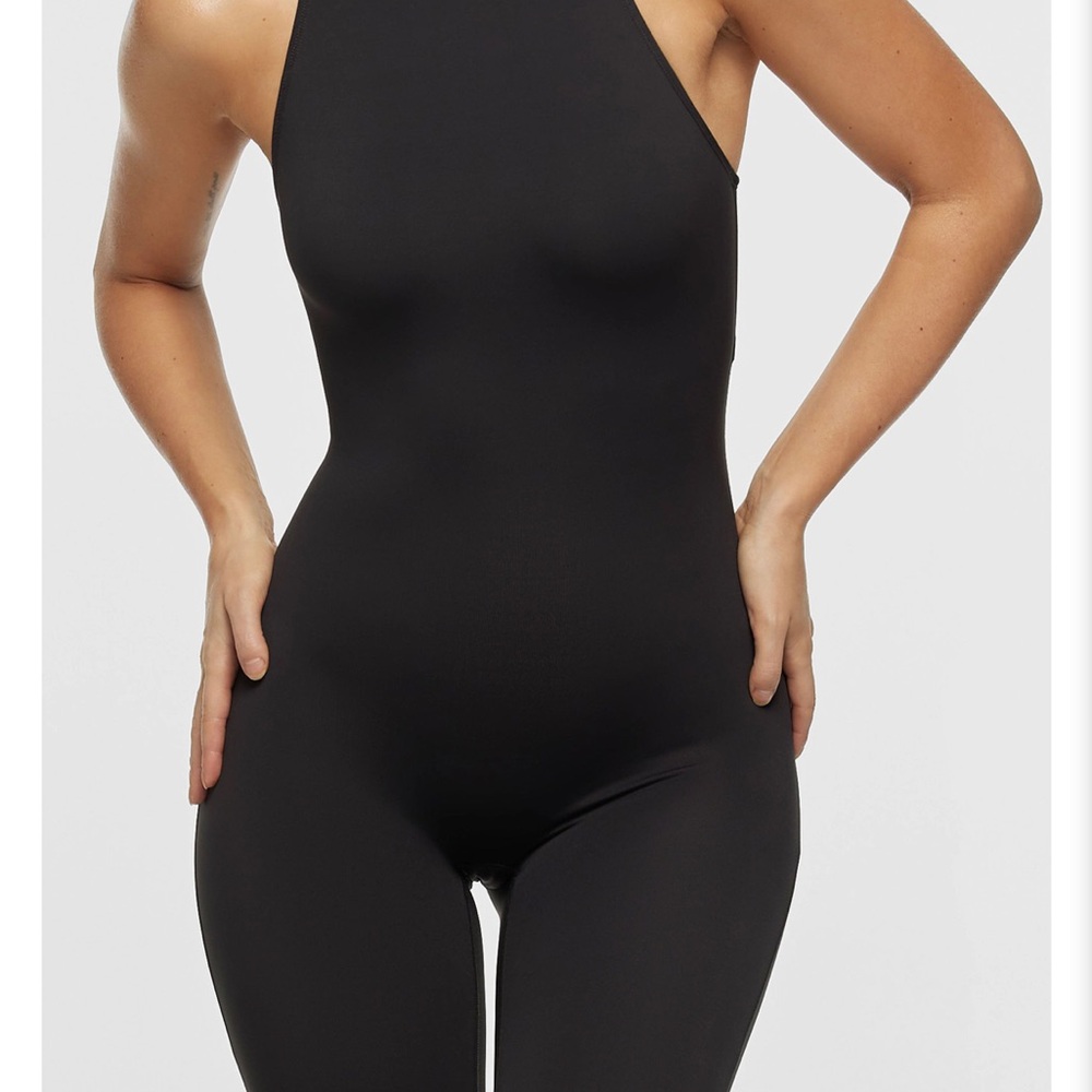 Body Butter™ Racer Jumpsuit Elegant Black Accessory for Versatile Use